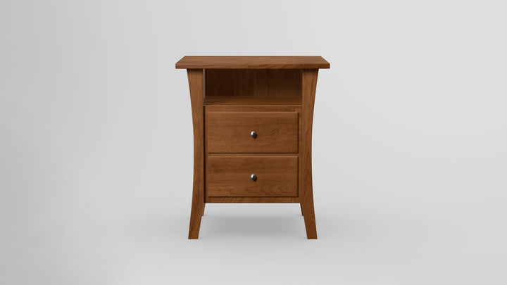 Forest Green 2 Drawer Nightstand