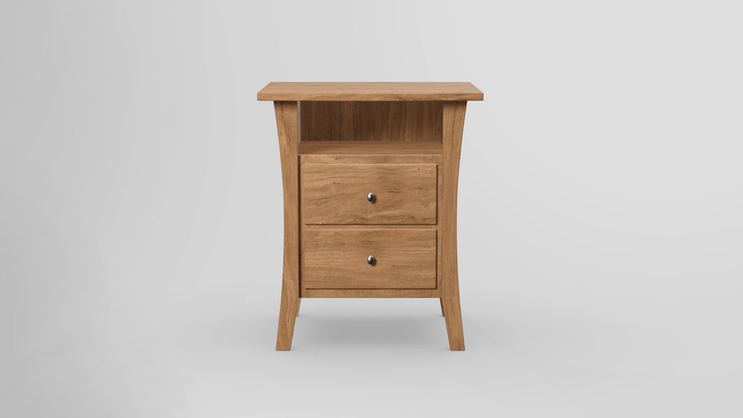 Forest Green 2 Drawer Nightstand