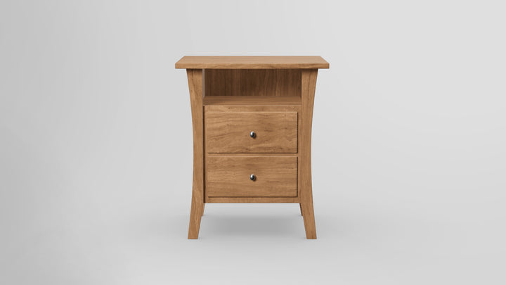 Forest Green 2 Drawer Nightstand