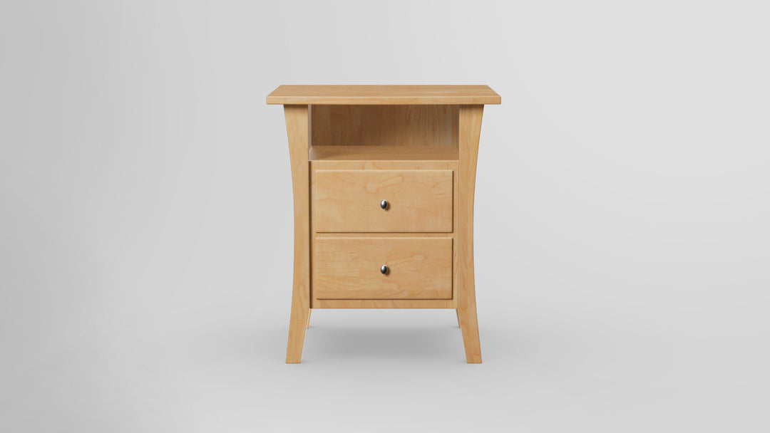 Forest Green 2 Drawer Nightstand