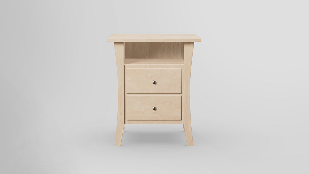 Forest Green 2 Drawer Nightstand