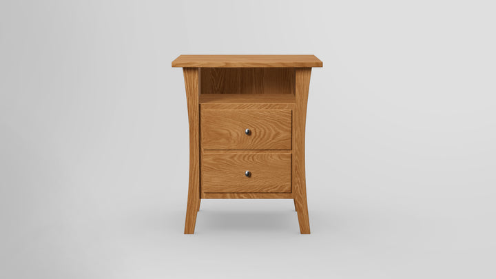 Forest Green 2 Drawer Nightstand