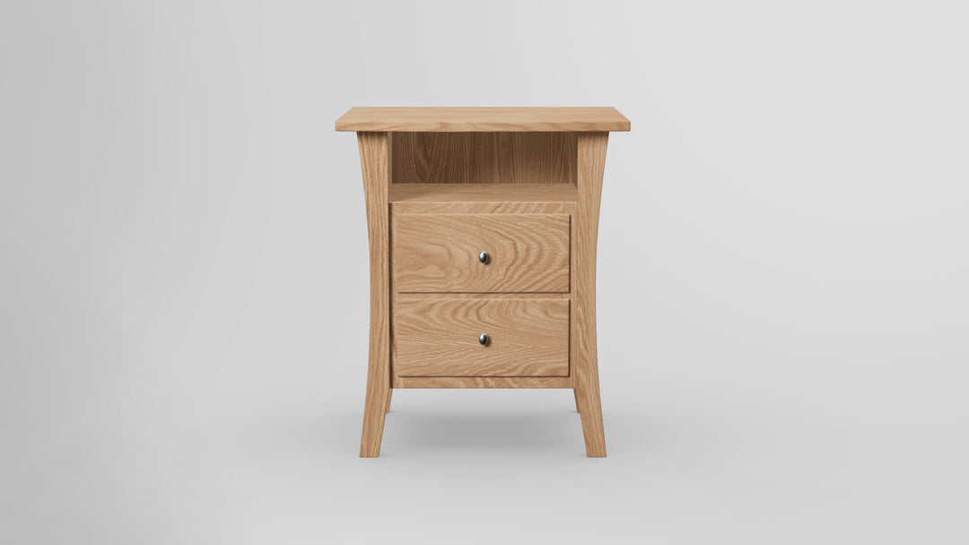 Forest Green 2 Drawer Nightstand