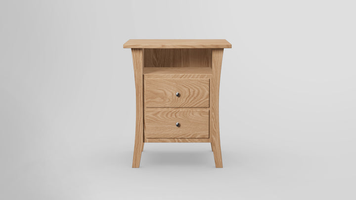 Forest Green 2 Drawer Nightstand
