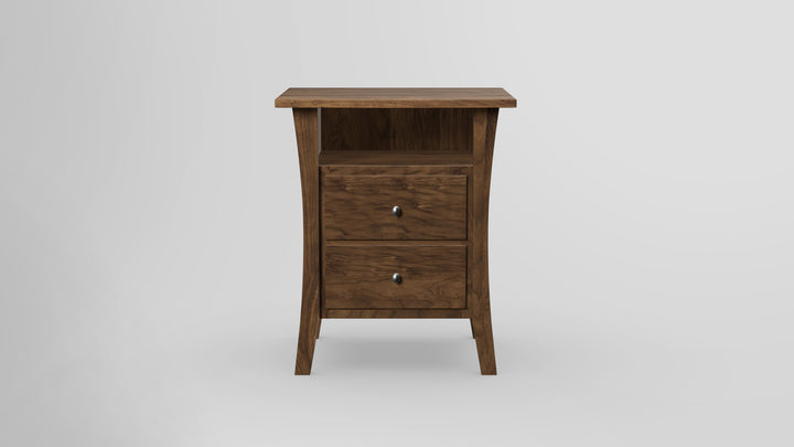 Forest Green 2 Drawer Nightstand