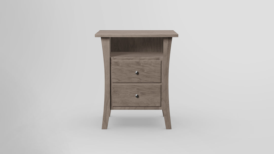 Forest Green 2 Drawer Nightstand