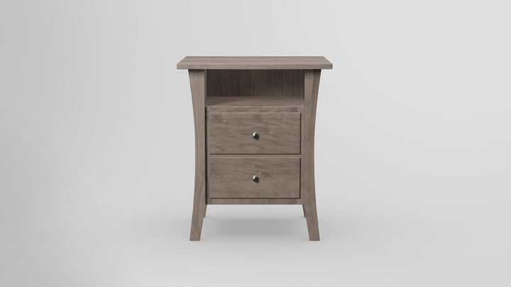 Forest Green 2 Drawer Nightstand