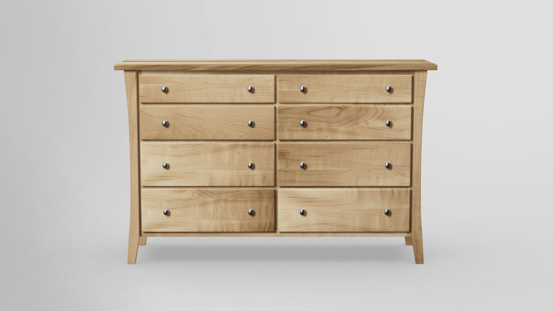 Forest Green 8 Drawer Tall Dresser