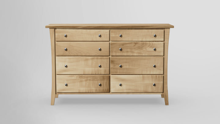 Forest Green 8 Drawer Tall Dresser