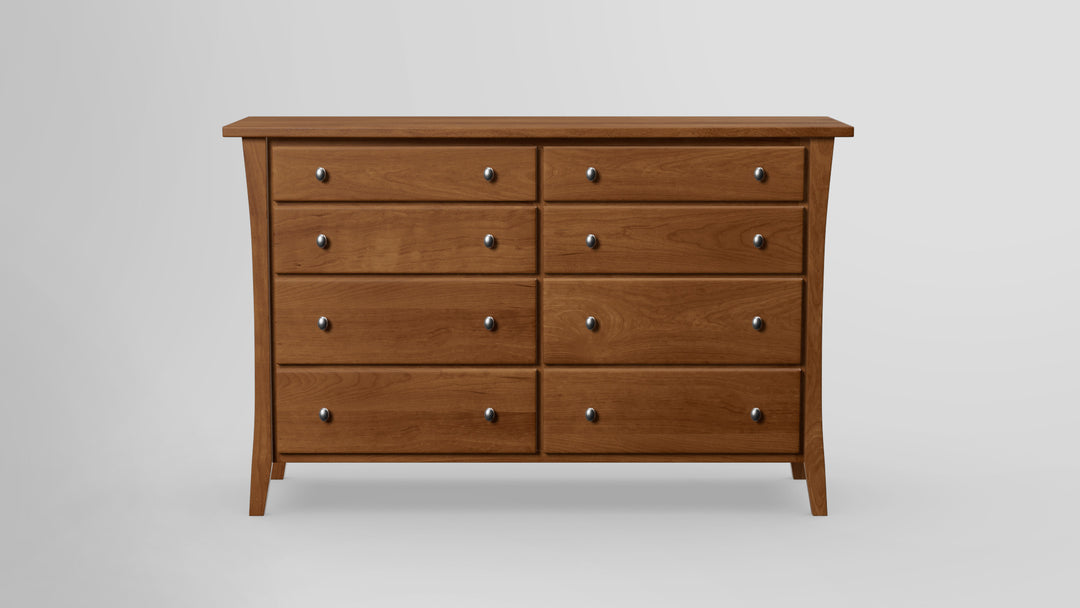 Forest Green 8 Drawer Tall Dresser