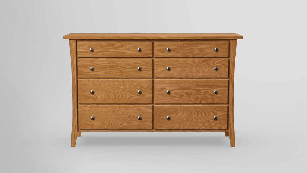 Forest Green 8 Drawer Tall Dresser
