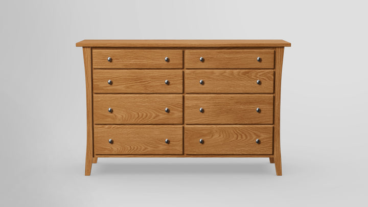 Forest Green 8 Drawer Tall Dresser