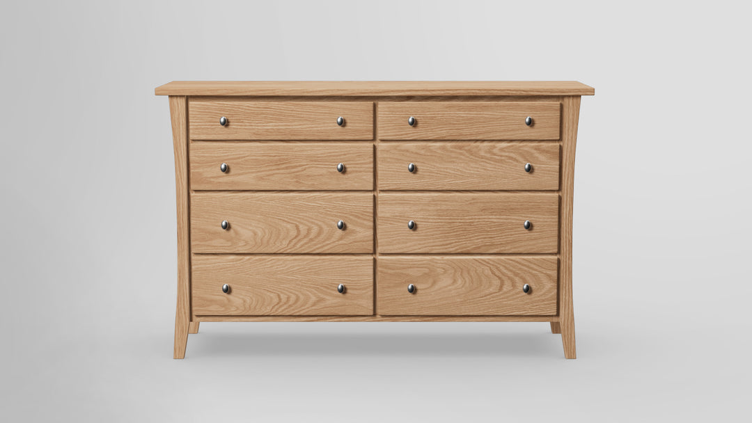 Forest Green 8 Drawer Tall Dresser