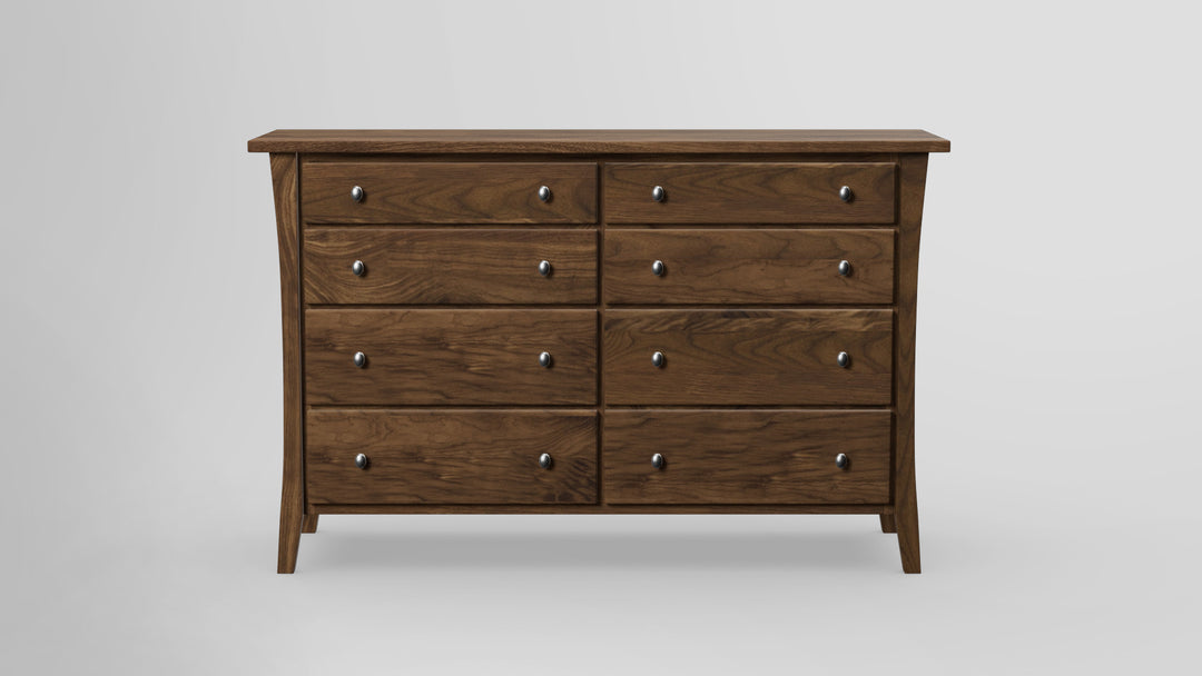 Forest Green 8 Drawer Tall Dresser