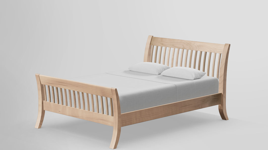 Forest Green Bed 44in Slat Headboard 30in Footboard