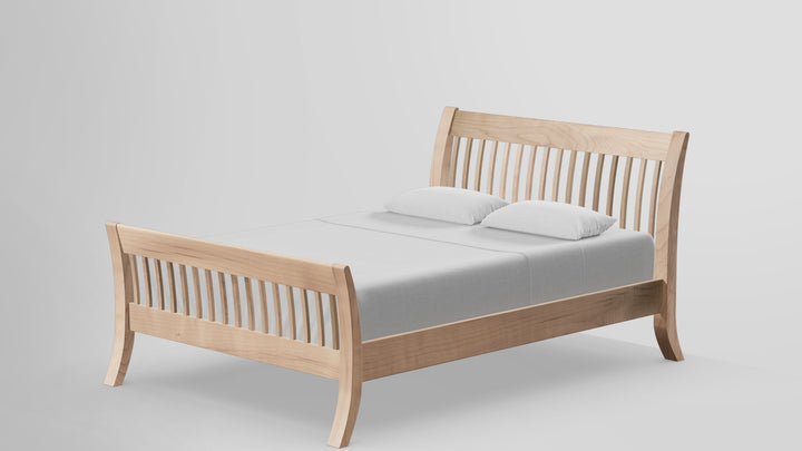 Forest Green Bed 44in Slat Headboard 30in Footboard