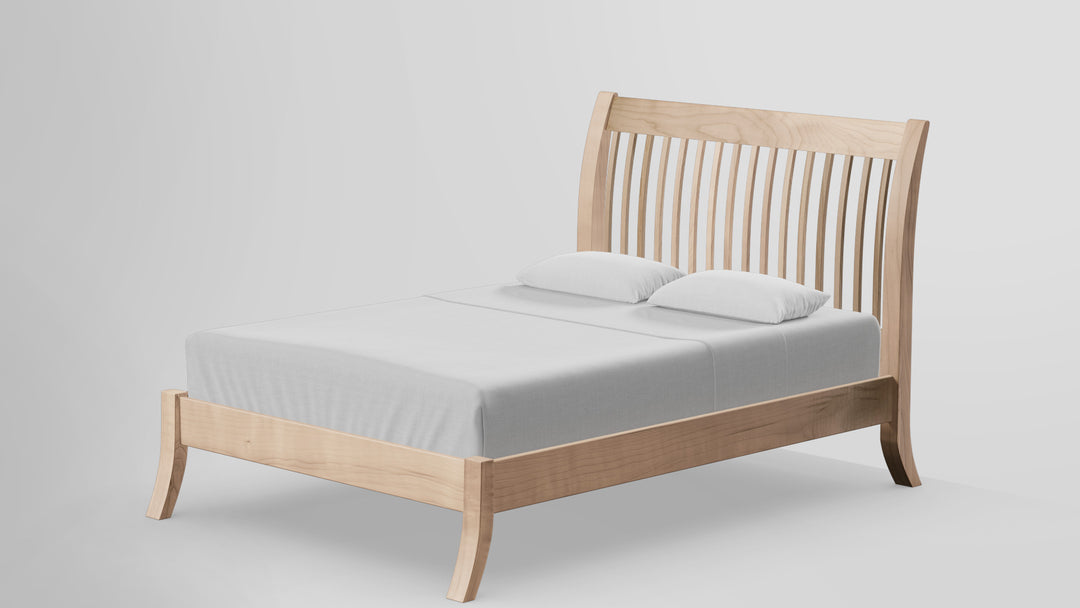 Forest Green Bed 52in Slat Headboard Low Footboard
