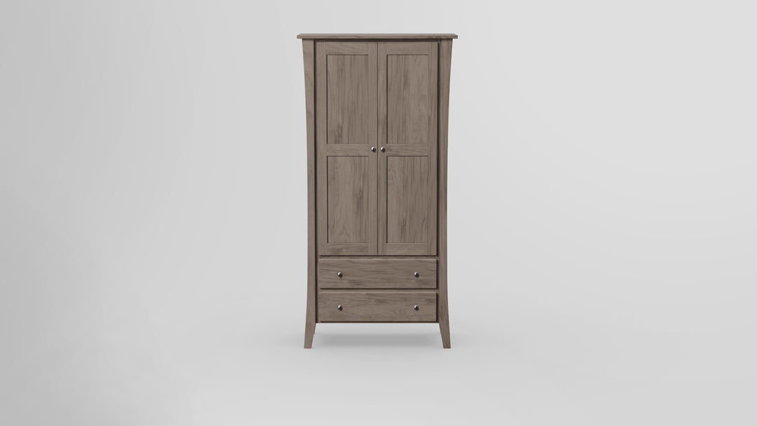 Forest Green Tall Armoire