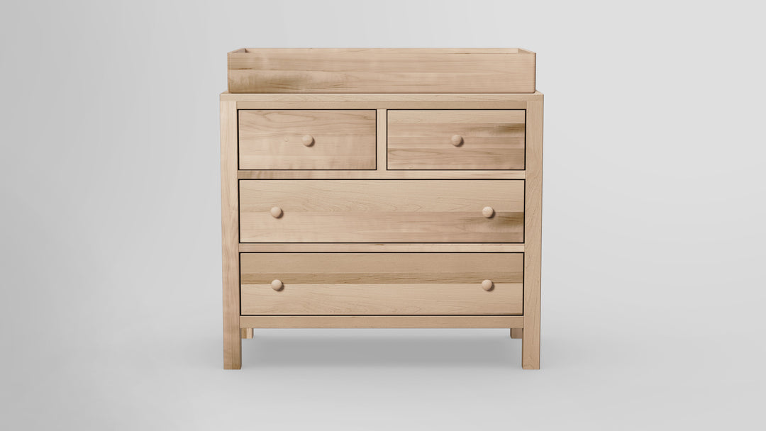 solid wood dresser changing table low voc water-based finish eu Homsee Baby Dresser, 100% Infant Diaper Changing Station Combo, 9-Drawer Baby Nursery with Removable Tray for Children's Room Bedroom, Nature Color 55.1" W : Baby dresser features a changing table topper with 2 compartments Solid Wood Changing Tables -