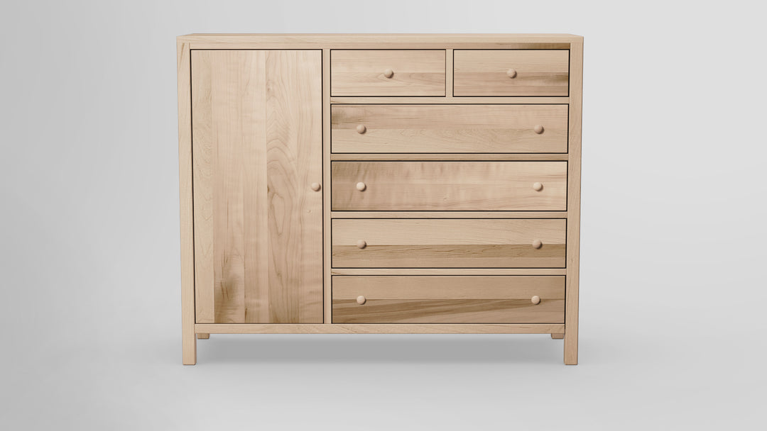 Gratitude 6 Drawer Chest Combo Left Wardrobe