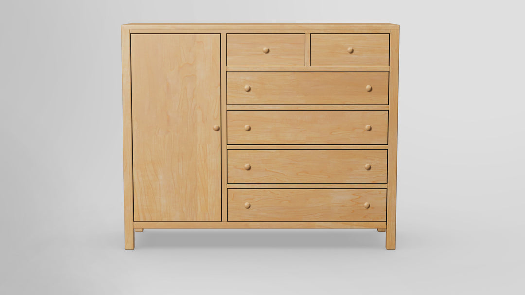 Gratitude 6 Drawer Chest Combo Left Wardrobe