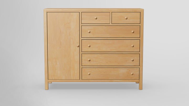 Gratitude 6 Drawer Chest Combo Left Wardrobe