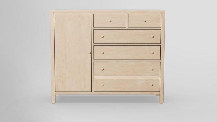 Gratitude 6 Drawer Chest Combo Left Wardrobe