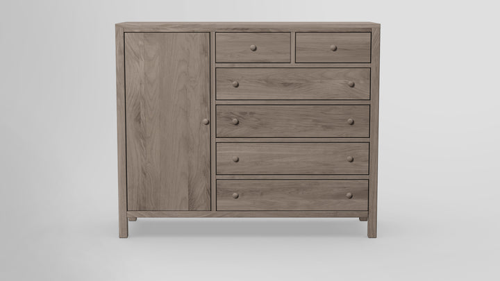 Gratitude 6 Drawer Chest Combo Left Wardrobe