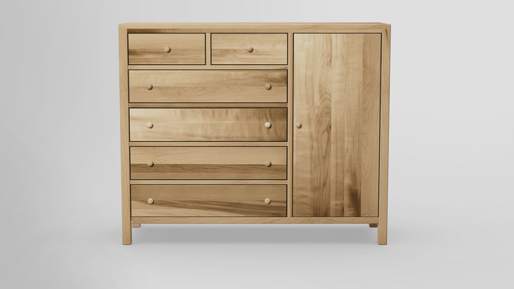 Gratitude 6 Drawer Chest Combo Right Wardrobe