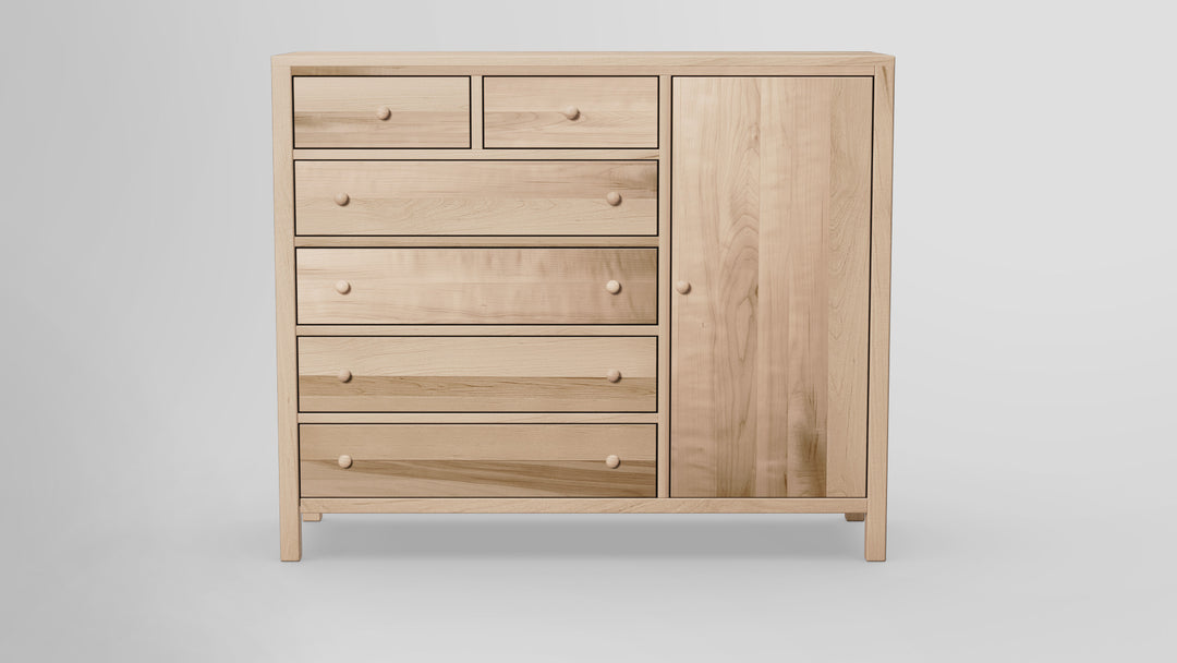 Gratitude 6 Drawer Chest Combo Right Wardrobe
