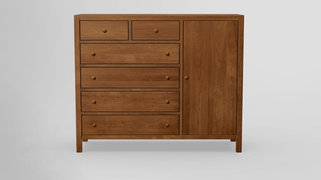 Gratitude 6 Drawer Chest Combo Right Wardrobe