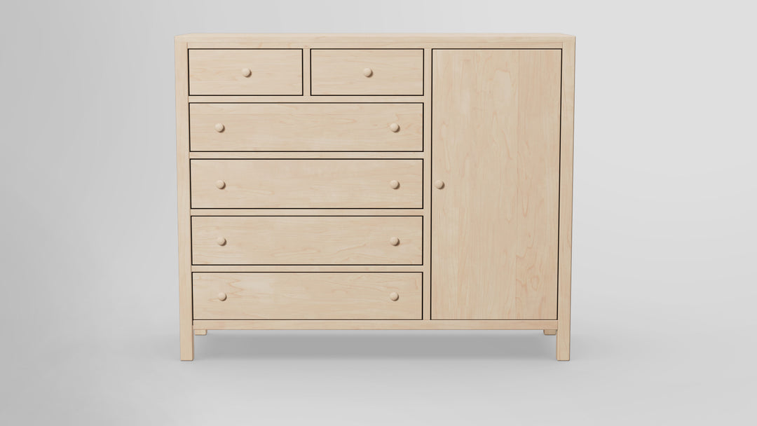 Gratitude 6 Drawer Chest Combo Right Wardrobe