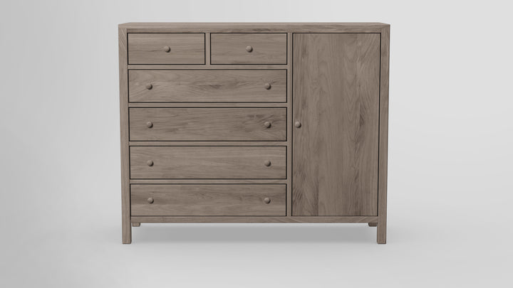 Gratitude 6 Drawer Chest Combo Right Wardrobe