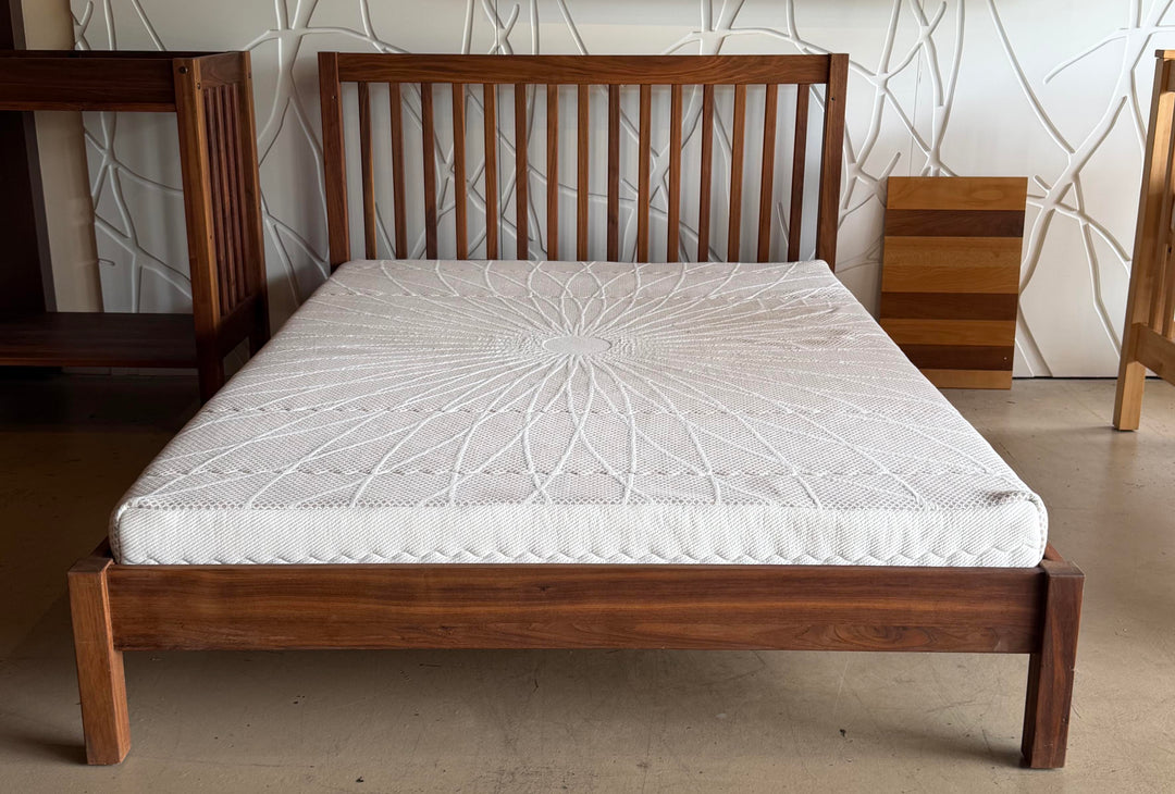 Gratitude Slat Full Bed 36" Headboard Walnut (Floor Model)