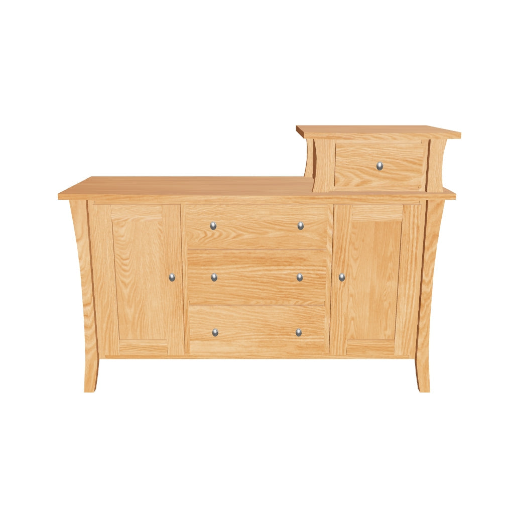 Solid Changing Table Natural Solid Wood Changing Tables | Forest Green Changing Tower ...