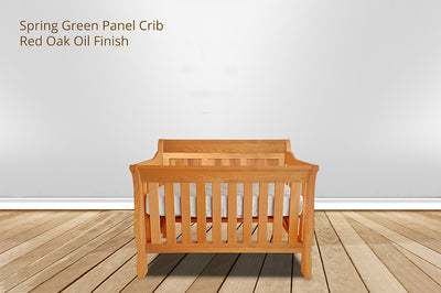 Spring Green Panel Crib