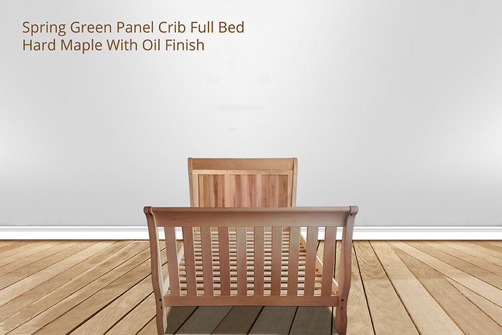 Spring Green Panel Crib