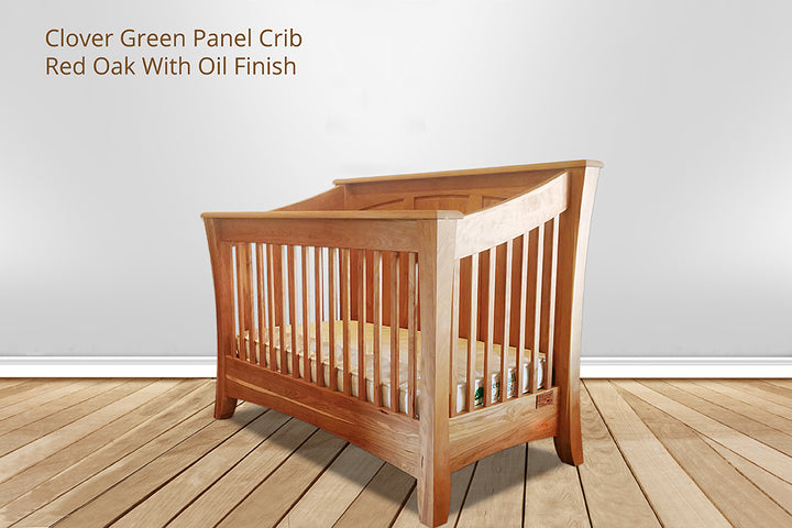 Clover Green Panel Crib