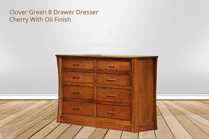Clover Green 8 Drawer Dresser