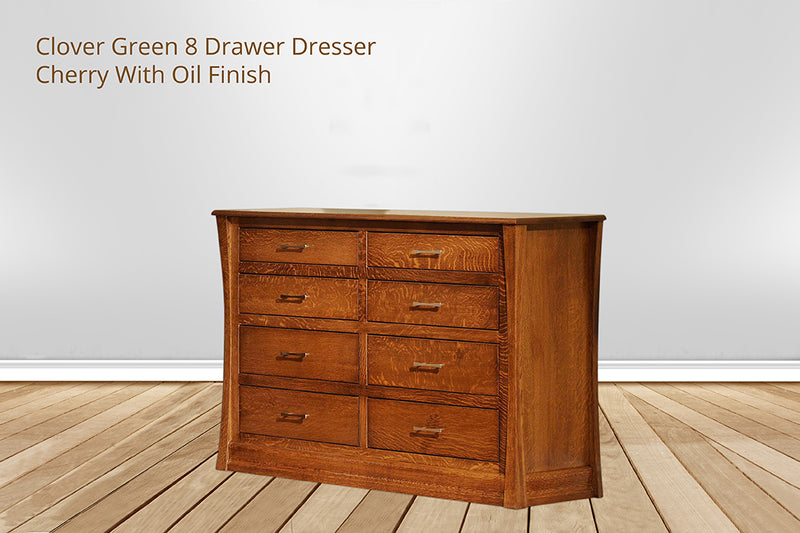 Clover Green 8 Drawer Dresser