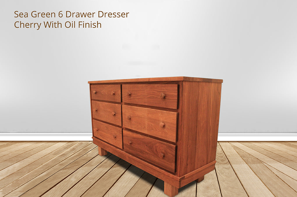 Sea Green 6 Drawer Dresser