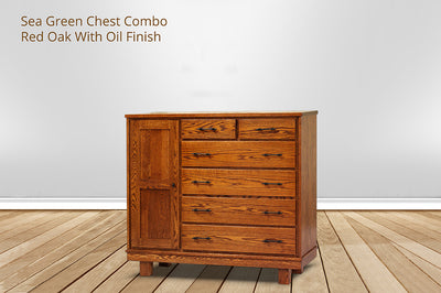 Sea Green 6 Drawer Chest Combo
