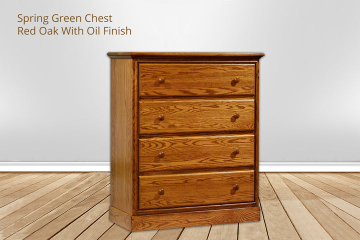 Spring Green 4 Drawer Chest