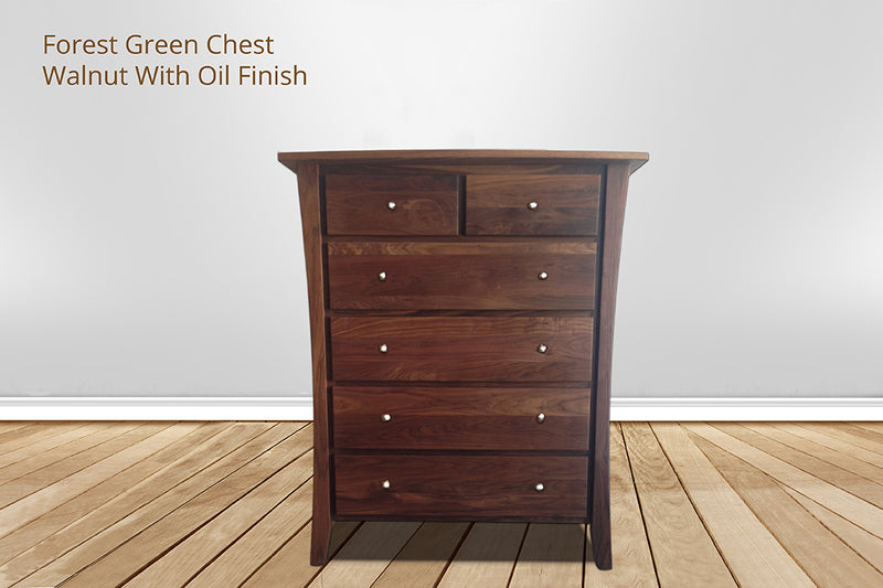 Forest Green 6 Drawer Chest