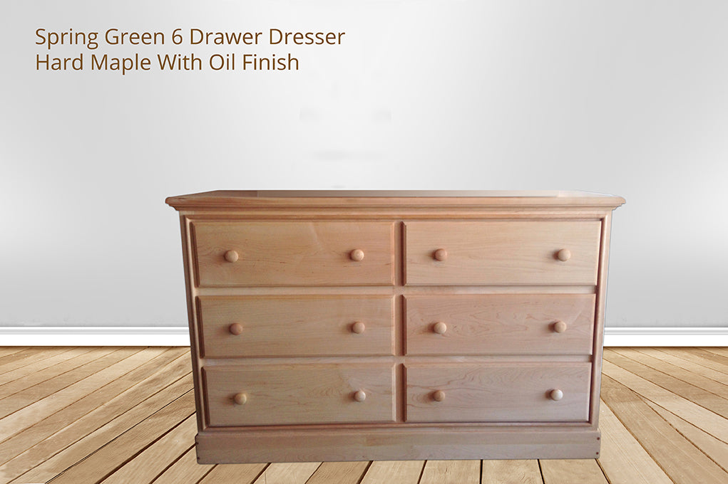 Spring Green 6 Drawer Dresser