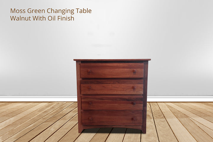 Moss Green 4 Drawer Changing Table