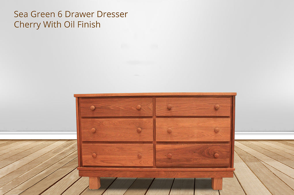 Sea Green 6 Drawer Dresser