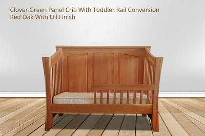 Clover Green Panel Crib