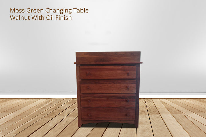 Moss Green 4 Drawer Changing Table
