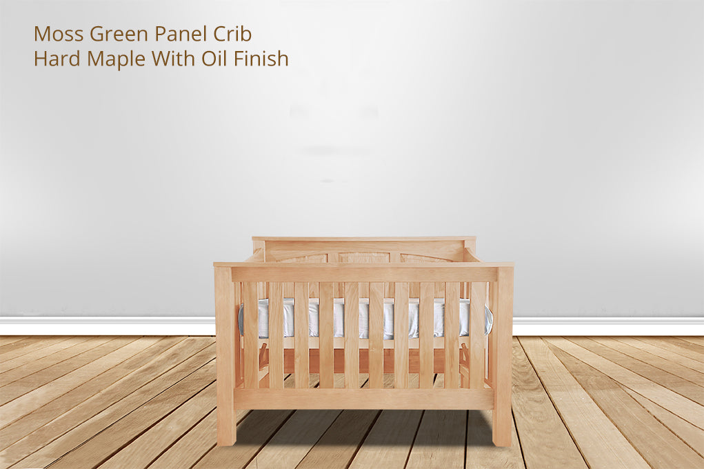 Moss Green Panel Crib